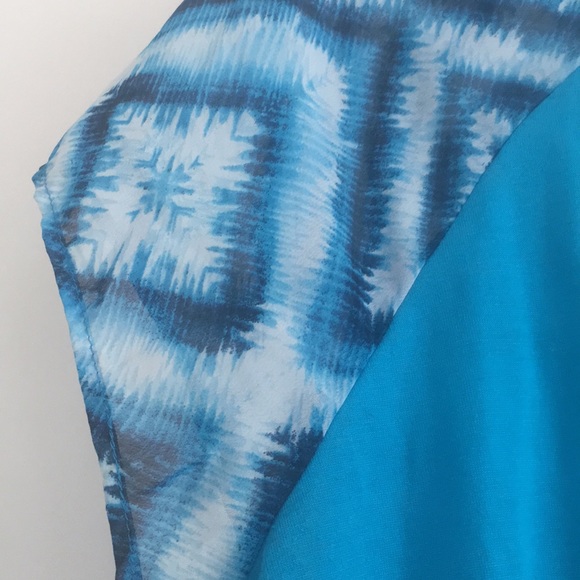 John Paul Richard Turquoise Blue Top - Picture 2 of 3